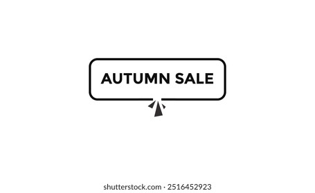 Autumn sale button web banner templates. Vector Illustration 
