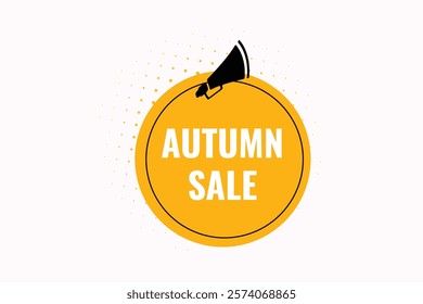 autumn sale, clock, button, Application, Button, Background, vector, banner template, website, design,
