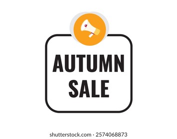 autumn sale, clock, button, Application, Button, Background, vector, banner template, website, design,
