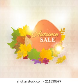 Autumn Sale Concept Background