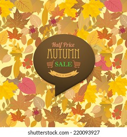 Autumn Sale Concept Background, Banner 
