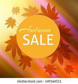 autumn sale design background
