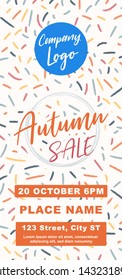 Autumn Sale DL Size Flyer Banner Concept