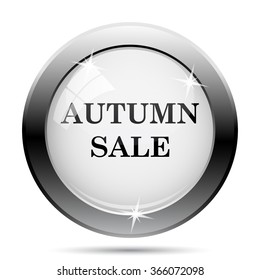 Autumn sale icon. Internet button on white background. EPS10 vector.
