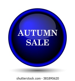 Autumn sale icon. Internet button on white background. EPS10 vector
