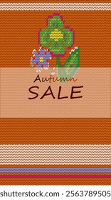 Autumn SALE (knitting). Knitted sweater effect. Yarn store. Sale. 