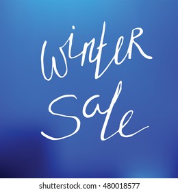 Autumn sale lettering for your design. Vector illustration.