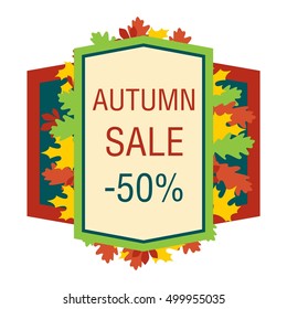 Autumn sale logo vector badges