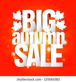 Autumn Sale Paper Design 