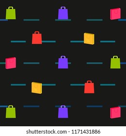 autumn sale paper package vector background