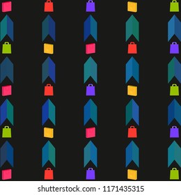 autumn sale paper package vector background