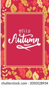 Autumn Sale Promo Banner with Fall Foliage on Pink Background. Seasonal Shop Discount Offer with Red and Orange Leaves of Maple, Sale, Price Off Poster or Voucher Design. Cartoon Vector Illustration