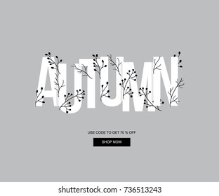 Autumn sale promotion
