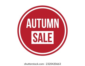 autumn sale red banner design vector illustration