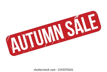 Autumn sale Rubber Stamp Seal Vector