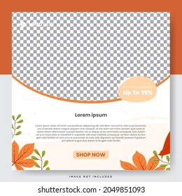 Autumn Sale Season Social Media Post Template