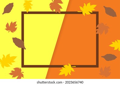 Autumn sale season theme display background. Design for banner, flyer, invitation, poster. vector, illustration.