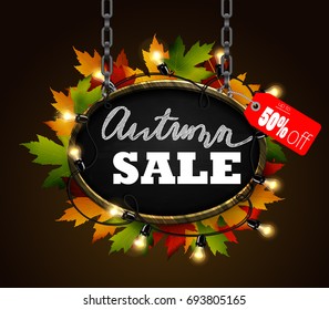 autumn sale signboard