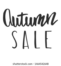 autumn sale - slogan quote handwriting text vector