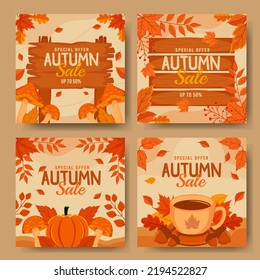 Autumn Sale Social Media Post Design