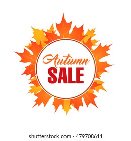 Autumn sale template banner