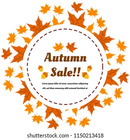 Autumn sale template | EPS10