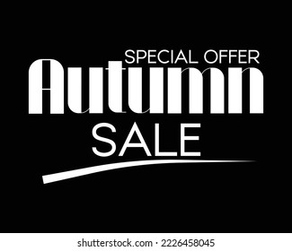 Autumn Sale use for banner flyer poster, vector design illustration EPS.