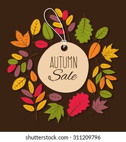 Autumn Sale. Vector illustration.