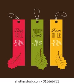 Autumn Sale. Vector illustration.