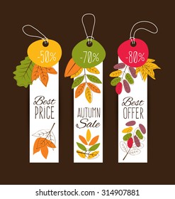 Autumn Sale. Vector illustration.