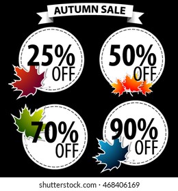 Autumn Sale. Vector illustration.
