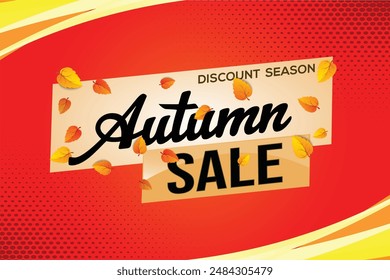 texto de la palabra de la venta del otoño concepto logo signo símbolo Vector nota mega shopping estilo para el uso landing page, Plantilla, redes sociales, Web, App móvil, póster, Anuncio, flyer, fondo, Tarjeta de regalo, Cupón
