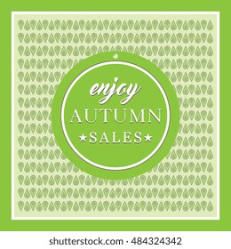 Autumn sales banner. Vector Design
