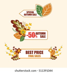 Autumn sales labels