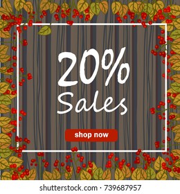 Autumn sales vector