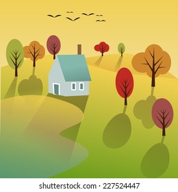Autumn scene Background
