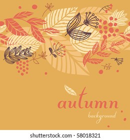 Autumn seamless background