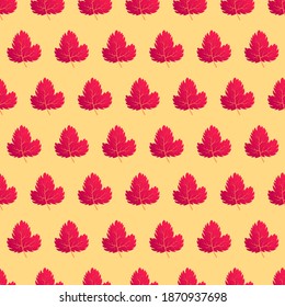 Autumn seamless background with colorful leaves. Design for fall season posters, wrapping papers and holidays decorations. Vector illustration