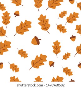 Autumn seamless background wallpeper vector illustration