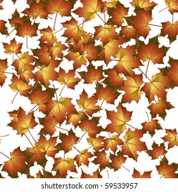 Autumn seamless background.Vector illustration.