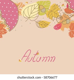 autumn seamless border