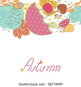 autumn seamless border