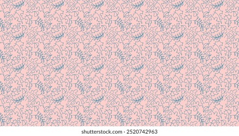 Autumn seamless natural pattern of exotic leaves. Vector floral background. Falling leaf seamless background with Oak. Maple, chestnut, linden, aspen walnut and rowan foliage in cartoon style.