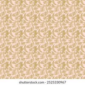 Padrão natural sem emenda de outono de folhas exóticas. Fundo floral do vetor. Fundo sem costura folha queda com carvalho. Bordo, castanheiro, tília, noz de álamo e folhagem de rowan em estilo cartoon.