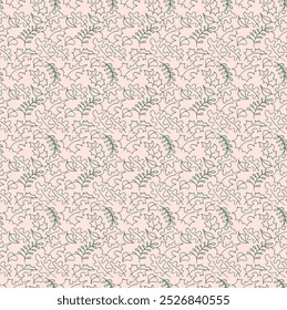 Autumn seamless natural pattern of exotic leaves. Vector floral background. Falling leaf seamless background with Oak. Maple, chestnut, linden, aspen walnut and rowan foliage in cartoon style.