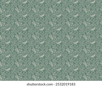 Autumn seamless natural pattern of exotic leaves. Vector floral background. Falling leaf seamless background with Oak. Maple, chestnut, linden, aspen walnut and rowan foliage in cartoon style.