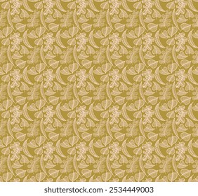 Patrón natural sin fisuras de otoño de hojas exóticas. Fondo floral de Vector. Fondo sin fisuras de la hoja que cae con el roble. Arce, castaño, tilo, álamo, nogal y follaje de serrano en estilo de dibujos animados.
