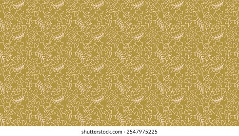 Autumn seamless natural pattern of exotic leaves. Vector floral background. Falling leaf seamless background with Oak. Maple, chestnut, linden, aspen walnut and rowan foliage in cartoon style.