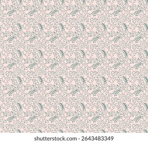 Autumn seamless natural pattern of exotic leaves. Vector floral background. Falling leaf seamless background with Oak. Maple, chestnut, linden, aspen walnut and rowan foliage in cartoon style.