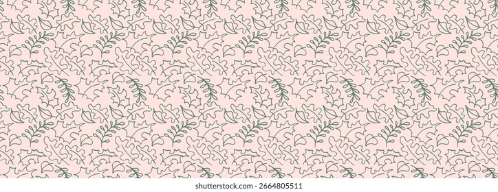 Patrón natural sin fisuras de otoño de hojas exóticas. Fondo floral de Vector. Fondo sin fisuras de la hoja que cae con el roble. Arce, castaño, tilo, álamo, nogal y follaje de serrano en estilo de dibujos animados.
